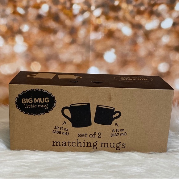 Matching Big Mug Little Mug Big Dog & Small Fry Black Mugs - Picture 3 of 3